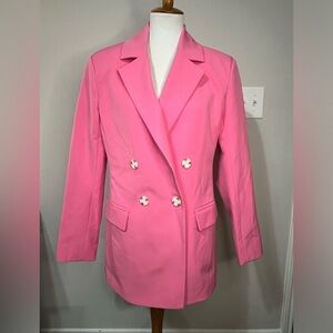 Hot pink blazer jacket NWOT